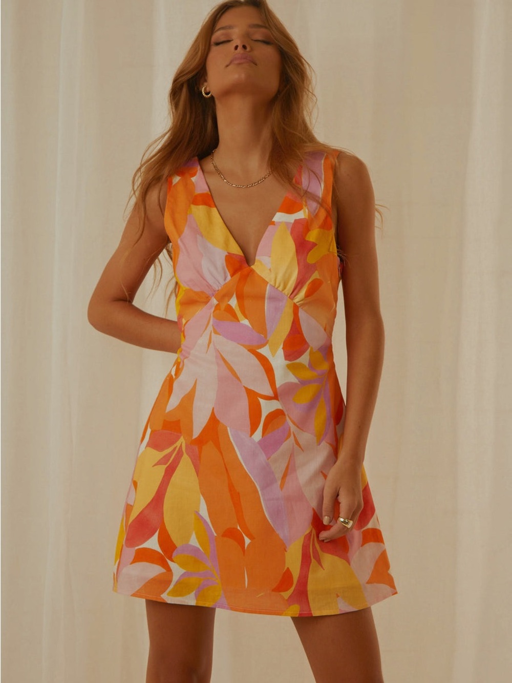 Peppermayo Monday Margs Mini Dress Paloma Back Tie Slip